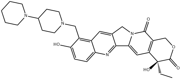 (S)-9-[(1,4'-BIPIPERIDIN)-1'-YL]METHYL-10-HYDROXYCAMPTOTHECIN Structure