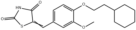 5-[[4-(2-Cyclohexylethoxy)-3-Methoxyphenyl]Methylene]-2,4-thiazolidinedione Structure