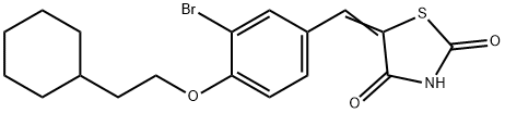 5-[[3-BroMo-4-(2-cyclohexylethoxy)phenyl]Methylene]-2,4-thiazolidinedione Structure