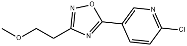 2-Chloro-5-[3-(2-methoxyethyl)-1,2,4-oxadiazol-5-yl]pyridine Structure