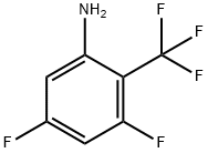 3,5-DIFLUORO-2-TRIFLUOROMETHYL-PHENYLAMINE Structure
