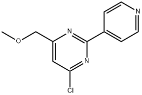 4-chloro-6-(MethoxyMethyl)-2-(pyridin-4-yl)pyriMidine Structure