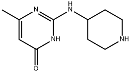 6-Methyl-2-(piperidin-4-ylaMino)-3H-pyriMidin-4-one 구조식 이미지