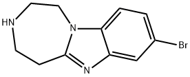 1H-[1,4]Diazepino[1,7-a]benziMidazole, 8-broMo-2,3,4,5-tetrahydro- Structure