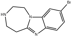 1H-[1,4]Diazepino[1,7-a]benziMidazole, 9-broMo-2,3,4,5-tetrahydro- 구조식 이미지