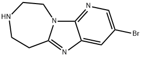 6H-Pyrido[3',2':4,5]iMidazo[1,2-d][1,4]diazepine, 3-broMo-7,8,9,10-tetrahydro- 구조식 이미지