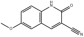 6-METHOXY-2-OXO-1,2-DIHYDRO-QUINOLINE-3-CARBONITRILE Structure