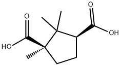 D-(+)-Camphoric acid 구조식 이미지