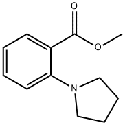 2-PYRROLIDIN-1-YL-BENZOIC ACID METHYL ESTER Structure