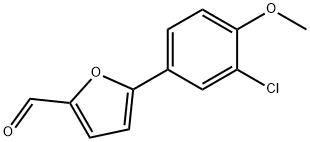 5-(3-CHLORO-4-METHOXYPHENYL)FURFURAL  9& Structure