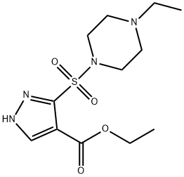 Ethyl3-[(4-ethylpiperazin-1-yl)sulfonyl]-1H-pyrazole-4-carboxylate Structure