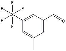 3-Methyl-5-(pentafluorosulfur)benzaldehyde Structure