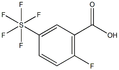 2-Fluoro-5-(pentafluorosulfur)benzoicacid Structure