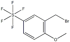 2-Methoxy-5-(pentafluorosulfur)benzylbromide 구조식 이미지