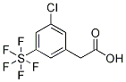 3-Chloro-5-(pentafluorosulfur)phenylacetic acid Structure