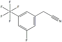 3-Fluoro-5-(pentafluorosulfur)phenylacetonitrile Structure