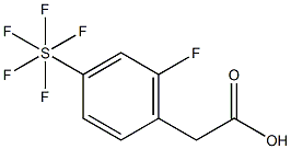 2-Fluoro-4-(pentafluorosulfur)phenylaceticacid 구조식 이미지