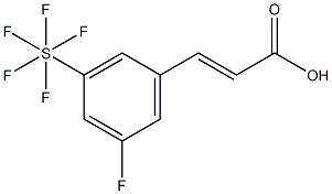 3-Fluoro-5-(pentafluorosulfur)cinnamic acid 구조식 이미지