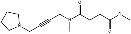 Methyl 4-(methyl[4-(1-pyrrolidinyl)-2-butynyl]amino)-4-oxobutanoate Structure