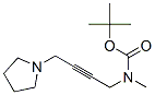 t-Butoxyformamid, N-methyl-N-[4-(1-pyrrolidinyl)-2-butynyl]- Structure