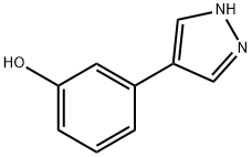 3-(1H-Pyrazol-4-yl)phenol 구조식 이미지