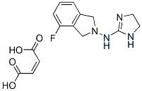N-[(4,5-Dihydro-1H-imidazol)-2-yl]-4-fluoro-1,3-dihydro-2H-isoindole-2-amine maleate Structure