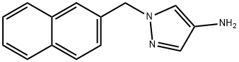 1-(2-Naphthylmethyl)-1H-pyrazol-4-amine 구조식 이미지