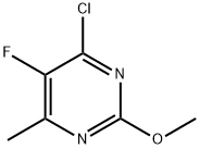 4-Chloro-5-fluoro-2-methoxy-6-methylpyrimidine Structure