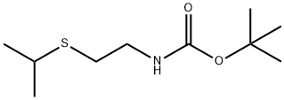Carbamic acid, [2-[(1-methylethyl)thio]ethyl]-, 1,1-dimethylethyl ester (9CI) Structure