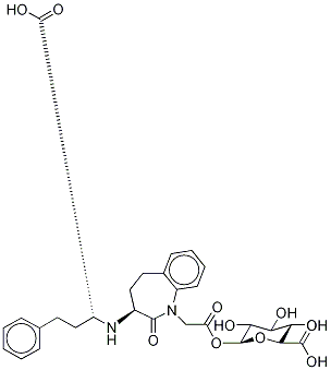1'-에피-베나제프릴라트아실-β-D-글루쿠로나이드 구조식 이미지