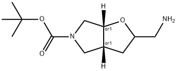 cis-tert-butyl 2-(aMinoMethyl)tetrahydro-2H-furo[2,3-c]pyrrole-5(3H)-carboxylate Structure