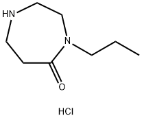 4-Propyl-1,4-diazepan-5-one hydrochloride Structure