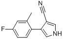 4-(4-FLUORO-2-METHYLPHENYL)-1H-PYRROLE-3-CARBONITRILE Structure