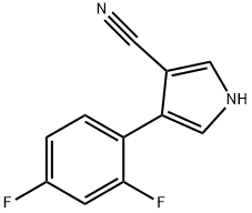 3-CYANO-4-(2,4-DIFLUOROPHENYL)PYRROLE Structure