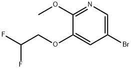 5-broMo-3-(2,2-디플루오로에톡시)-2-메톡시피리딘 구조식 이미지