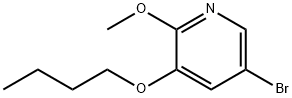 5-broMo-3-butoxy-2-Methoxypyridine Structure
