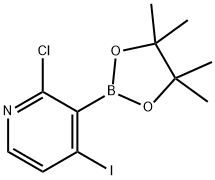 2-Chloro-4-iodo-3-(4,4,5,5-tetramethyl-1,3,2-dioxaborolan-2-yl)pyridine 구조식 이미지