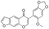 6-(6-Methoxy-1,3-benzodioxol-5-yl)-5H-furo[3,2-g][1]benzopyran-5-one 구조식 이미지