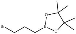 2-(3-Bromopropyl)-4,4,5,5-tetramethyl-1,3,2-dioxaborolane 구조식 이미지