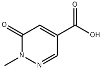 1-methyl-6-oxo-1,6-dihydropyridazine-4-carboxylic acid Structure