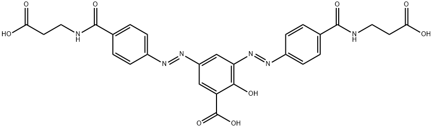 3-[(1E)-2-[4-[[(2-carboxyethyl)aMino]carbonyl]phenyl]diazenyl] Balsalazide 구조식 이미지