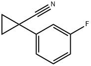 시클로프로판카르보니트릴,1-(3-플루오로페닐)-(9CI) 구조식 이미지