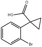 1-(2-BROMO-PHENYL)-CYCLOPROPANECARBOXYLIC ACID 구조식 이미지
