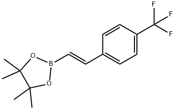 4-트리플루오로메틸-트랜스-베타-스티릴보론산피나콜에스테르 구조식 이미지