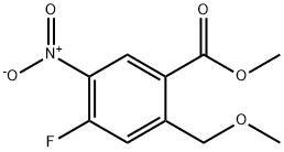 4-플루오로-2-(메톡시메틸)-5-니트로-벤조산메틸에스테르 구조식 이미지