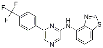 4-BenzothiazolaMine,N-[6-[4-(trifluoroMethyl)phenyl]-2-pyrazinyl]- Structure