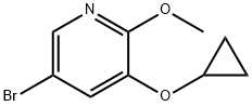 5-broMo-3-cyclopropoxy-2-Methoxypyridine Structure