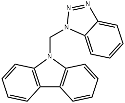 9-(1H-BENZOTRIAZOL-1-YLMETHYL)-9H-CARBAZOLE 구조식 이미지