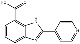 2-PYRIDIN-4-YL-3H-BENZOIMIDAZOLE-4-CARBOXYLIC ACID 구조식 이미지