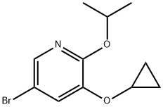 5-broMo-3-cyclopropoxy-2-isopropoxypyridine Structure